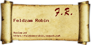 Feldzam Robin névjegykártya